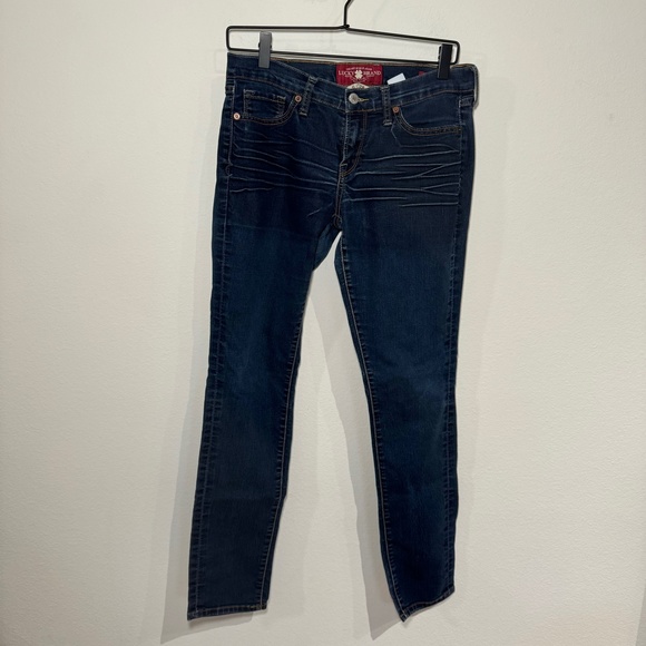 Lucky Brand Denim - Lucky Brand Jeans Women's Size 28 (6) Blue Dark Wash Denim Charlie Skinny Y2K